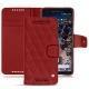Google Pixel 2 leather case - Tomate - Couture ( Pantone 187C ) 