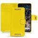 Google Pixel 2 leather case - Jaune fluo