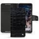 Housse cuir Google Pixel 2 - Crocodile nero