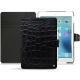 Apple iPad 9.7" (2017) leather case - Crocodile nero