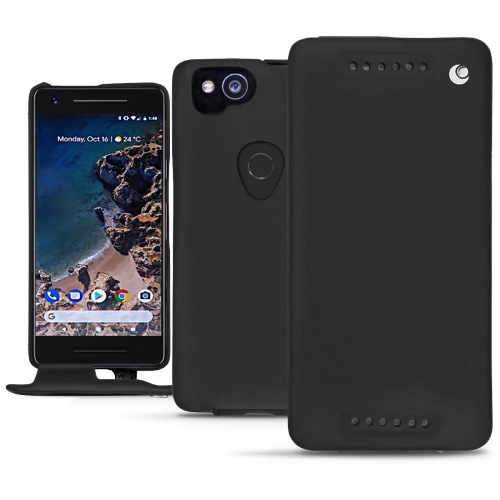 Google Pixel 2 leather case - Noir ( Nappa - Black ) 