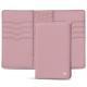 Lederetui für Reisepass - 8 Kreditkarten - Rose ( Nappa - Pantone 2365C ) 