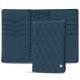 Leather case for passport - 8 credit cards - Indigo - Couture ( Pantone 303U ) 