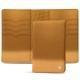Leather case for passport - 8 credit cards - Or Maïa ( Pantone 871C ) 