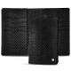 Leather case for passport - 8 credit cards - Serpent nero