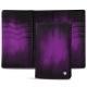 Leather case for passport - 8 credit cards - Violet Patine