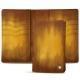 Leather case for passport - 8 credit cards - Doré Patine