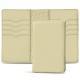 Custodia in cuoio per passaporto - 8 carte di credito - Beige PU