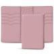 Leather case for passport - 8 credit cards - Rose PU