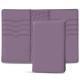 Leather case for passport - 8 credit cards - Lilas PU