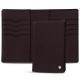 Leather case for passport - 8 credit cards - Marron envoûtant