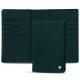 Leather case for passport - 8 credit cards - Vert séduisant