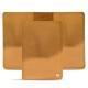Leather passport case - Or Maïa ( Pantone 871C ) 