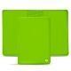 Leather passport case - Vert fluo