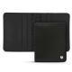 Leather case for business cards - 6 cards - Noir ( Nappa - Black ) 