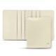 Etui cartes de visite - 6 cartes - Blanc ( Nappa - White ) 