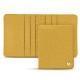 Leather case for business cards - 6 cards - Mimosa ( Pantone 141C ) 