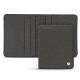 Leather case for business cards - 6 cards - Anthracite ( Pantone 424C ) 
