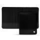 Custodia in cuoio per carte da visita - 6 carte - Onyx ( Black ) 