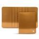 Leather case for business cards - 6 cards - Or Maïa ( Pantone 871C ) 