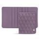 Etui cartes de visite - 6 cartes - Lilas - Couture ( Nappa - Pantone 2645U ) 