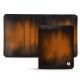 Leather case for business cards - 6 cards - Marron Patine