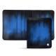 Leather case for business cards - 6 cards - Bleu Patine