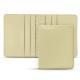 Estuche de piel para tarjetas de visita - 6 tarjetas - Beige PU