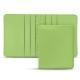 Leather case for business cards - 6 cards - Vert olive PU