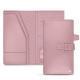 Leather travel wallet - Rose ( Nappa - Pantone 2365C ) 