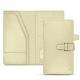 Leather travel wallet - Ivoire ( Sleek P C12 - White ) 