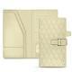 Leather travel wallet - Ivoire - Couture ( Sleek P C12 - White ) 