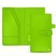 Porte-documents de voyage en cuir - Vert fluo