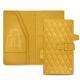 Porte-documents de voyage en cuir - Jaune soulèu - Couture