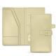 トラベル書類ホルダー -  レザー製 - Beige PU