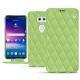 Custodia in pelle LG V30 - Vert olive - Couture ( Nappa - Pantone 578U ) 