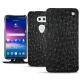 Housse cuir LG V30 - Autruche nero