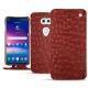 Funda de piel LG V30 - Autruche ciliegia