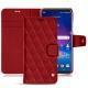 LG V30 leather case - Rouge - Couture ( Nappa - Pantone 199C ) 