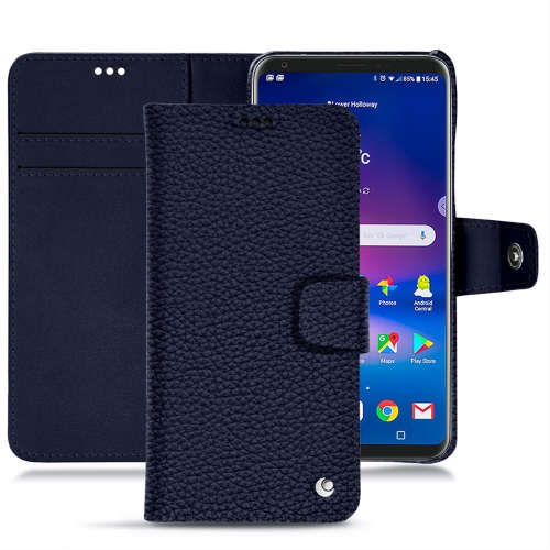 LG V30 leather caseCobalt ( Pantone #2b253f ) 