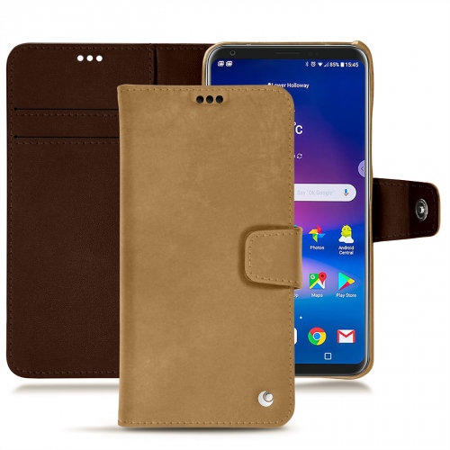 LG V30 leather caseSable vintage ( Pantone #9b7340 ) 