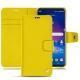 Custodia in pelle LG V30 - Jaune fluo