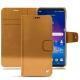 LG V30 leather case - Or Maïa ( Pantone 871C ) 