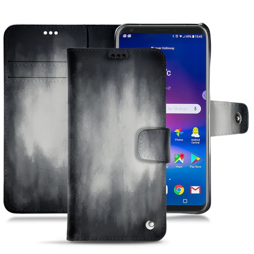 Funda de piel LG V30Gris Patine