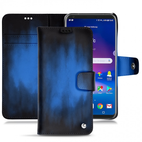 LG V30 leather caseBleu Patine