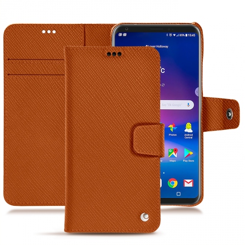 Custodia in pelle LG V30Orange vibrant ( Pantone #e36b39 ) 