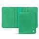 Estuche de piel para tarjetas de visita - 6 tarjetas - Menthe vintage ( Pantone 562C ) 