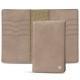 Etui passeport - 8 cartes de crédit - Taupe vintage ( Pantone 7530C ) 