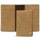 Etui passeport - 8 cartes de crédit - Sable vintage - Couture