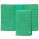 Leather case for passport - 8 credit cards - Menthe vintage - Couture